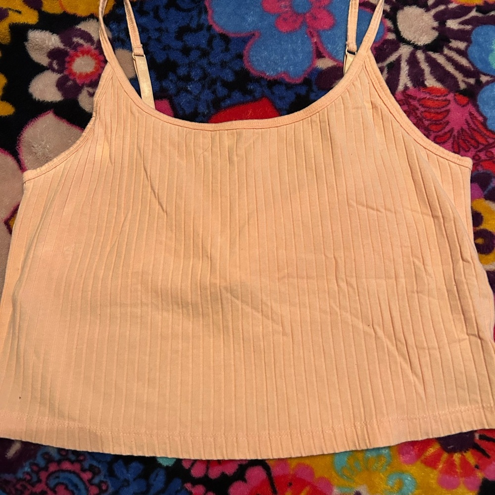Old Navy Light Peach Ribbed Camisole